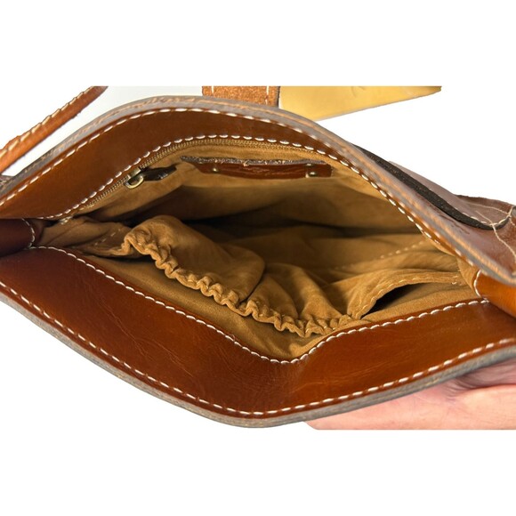 Patricia Nash Leather Crossbody Bag NWT Heritage Venezia‎ Brown Purse Boho - Picture 11 of 11